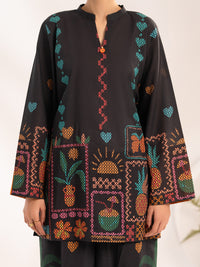 Black Lawn 2Pc Stitched - ALP-2PS-LKS-2530