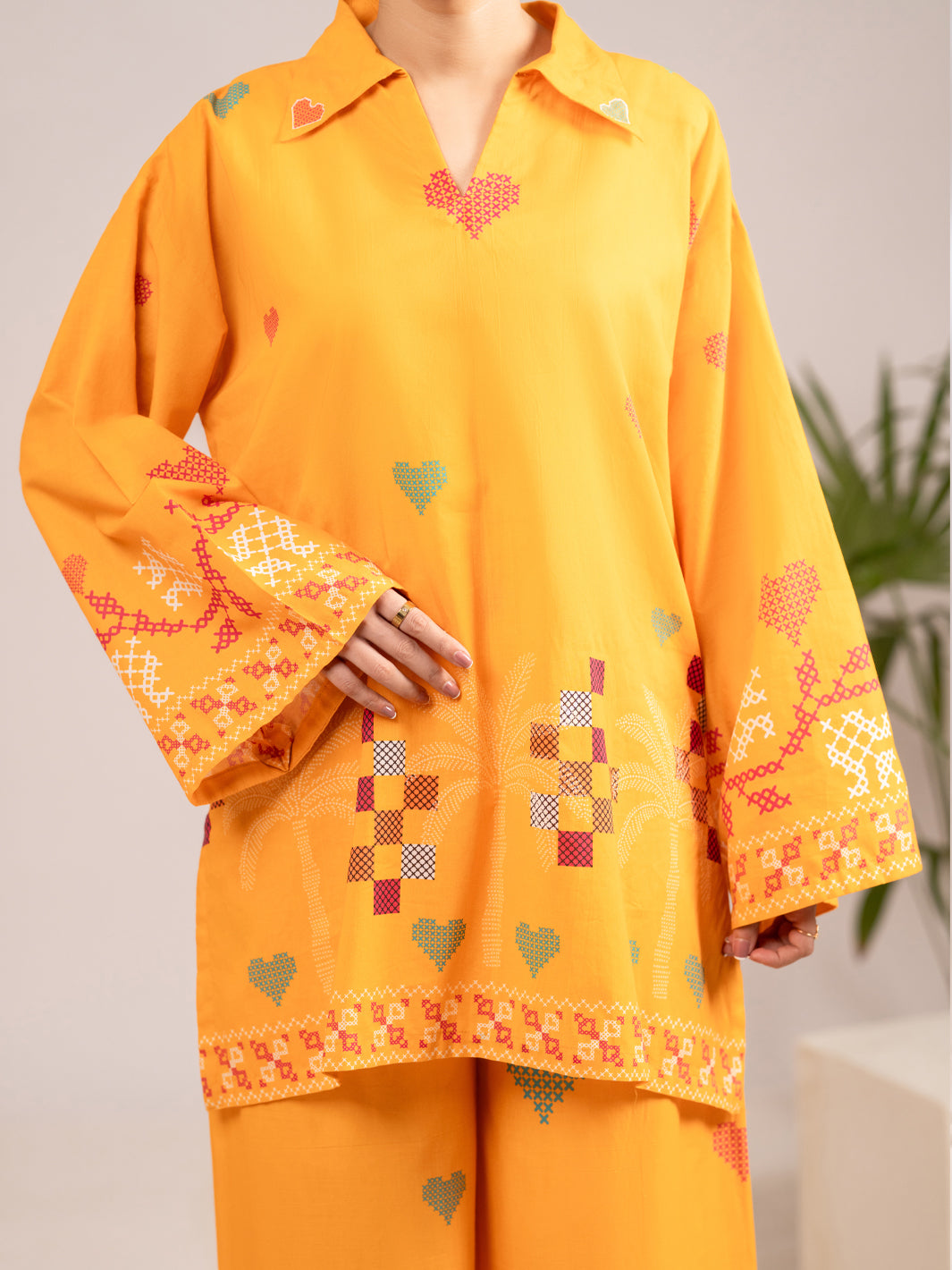 Rust 2Pc Stitched - ALP-LKS-2531