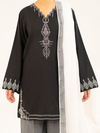 Black Lawn Stitched 2Pc - ALP-2PS-LKS-2533