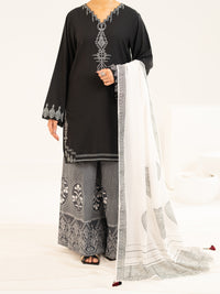 Black Lawn Stitched 2Pc - ALP-2PS-LKS-2533