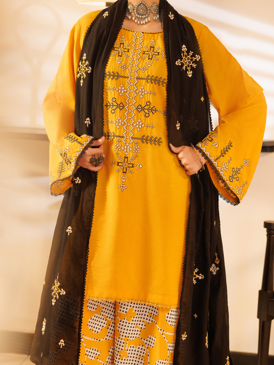 Yellow Lawn Stitched 2Pc - ALP-2PS-LKS-2532