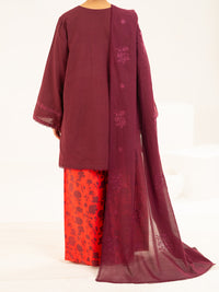 Brown Lawn Stitched 2Pc - ALP-2PS-LKS-2537