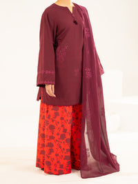 Brown Lawn Stitched 2Pc - ALP-2PS-LKS-2537