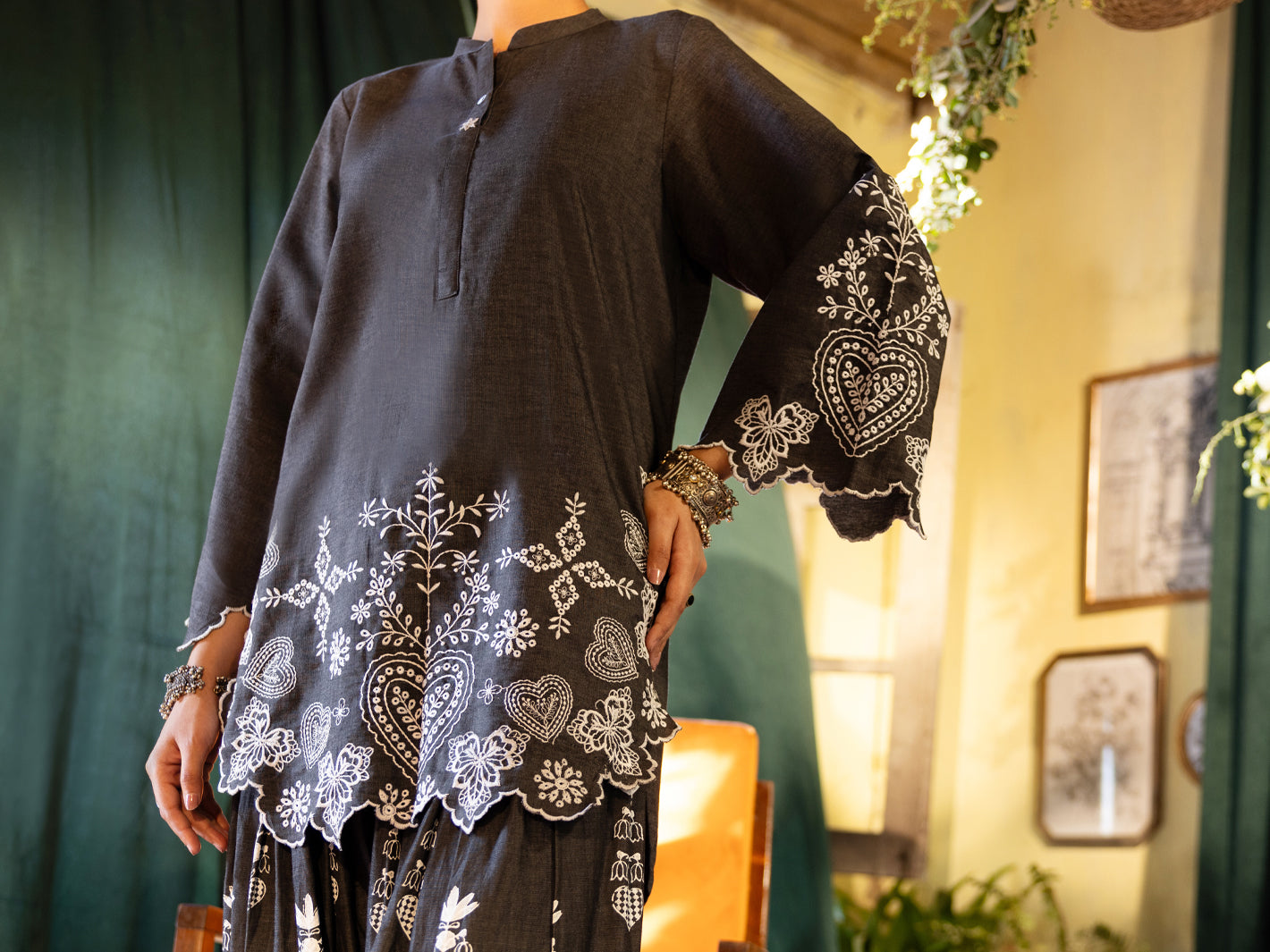 Grey Denim 2Pc Stitched - ALP-2PS-LKS-2781