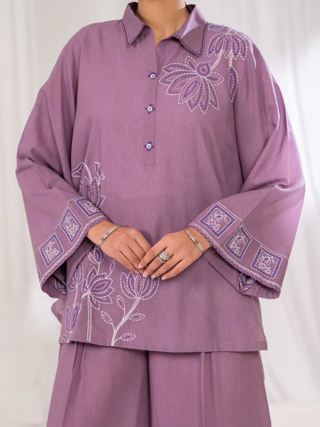 Lilac Stitched 2 Piece - ALP-2PS-LKS-2787