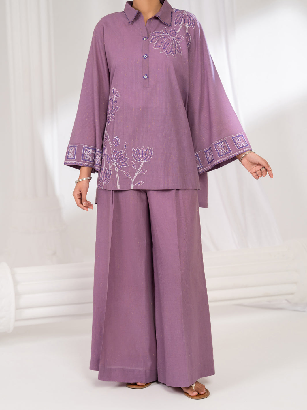 Lilac Stitched 2 Piece - ALP-2PS-LKS-2787