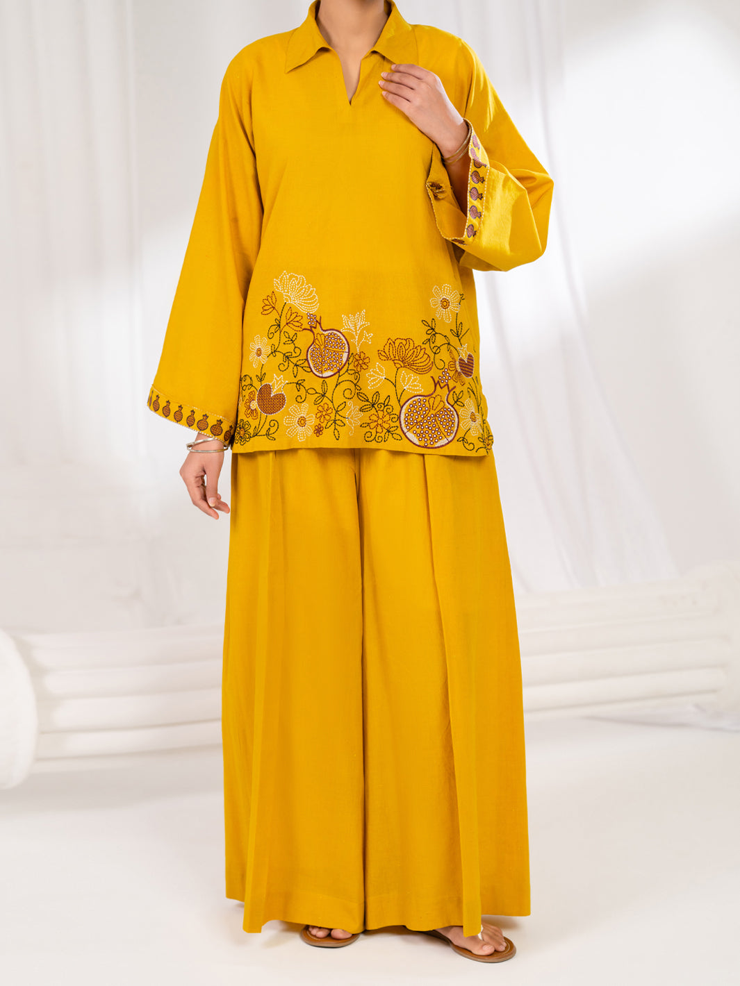 Lemon Stitched 2 Piece - ALP-2PS-LKS-2788