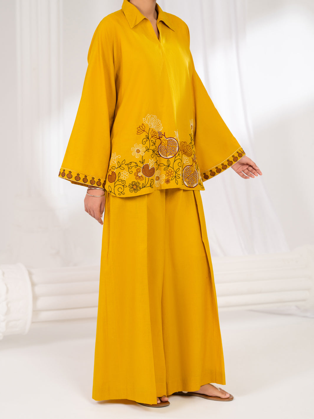 Lemon Stitched 2 Piece - ALP-2PS-LKS-2788