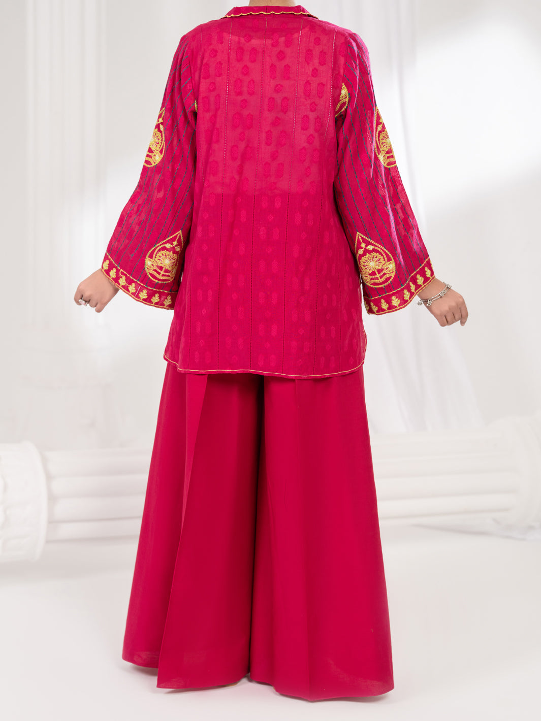Pink Dobby Stitched 2Pc - ALP-2PS-LKS-2789