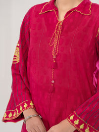 Pink Dobby Stitched 2Pc - ALP-2PS-LKS-2789
