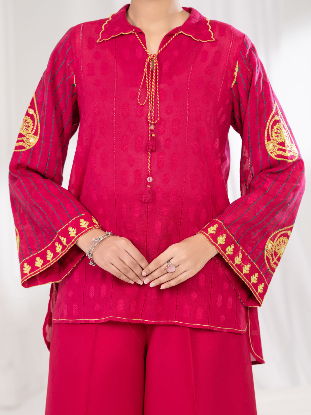 Pink Dobby Stitched 2Pc - ALP-2PS-LKS-2789