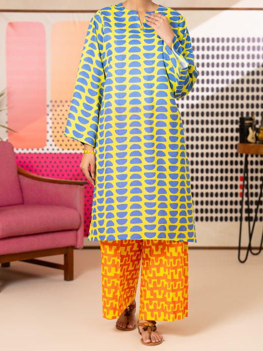 MULTICOLOR COTTON 2PC STITCHED - ALP-2PS-LKS-2810