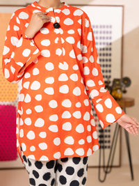 Red Cotton 2Pc Stitched - ALP-2PS-LKS-2811