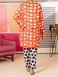 Red Cotton 2Pc Stitched - ALP-2PS-LKS-2811