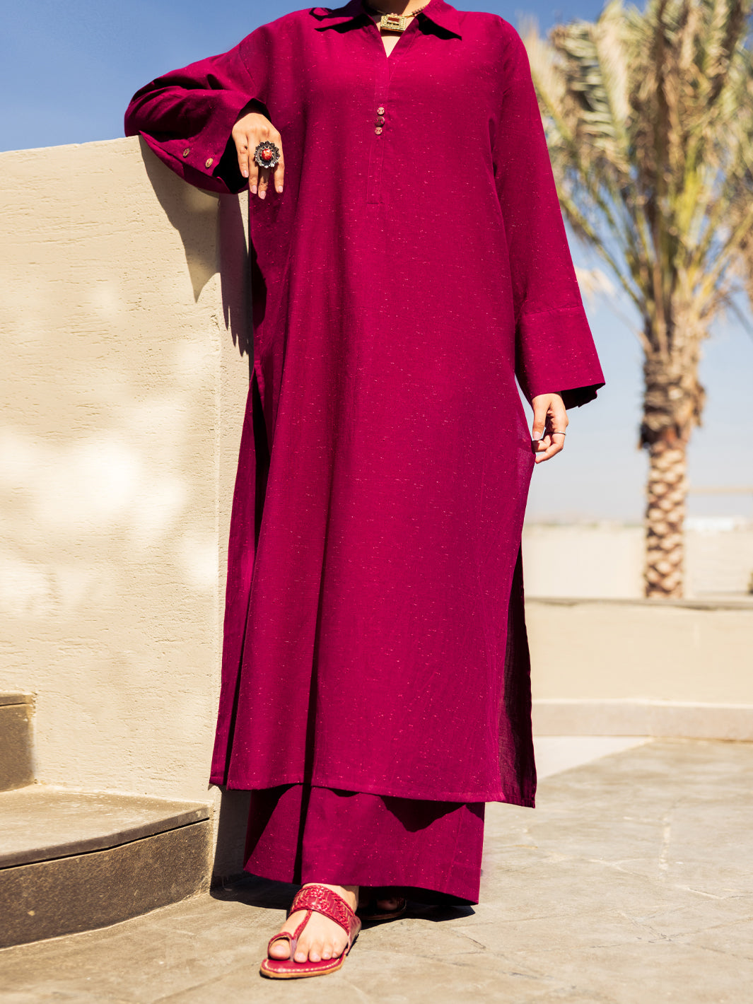 Purple Dobby Stitched 2PC - ALP-2PS-LKS-2842