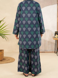 Blue Lawn Co-Ord Set - ALP-2PS-SLKS-2495