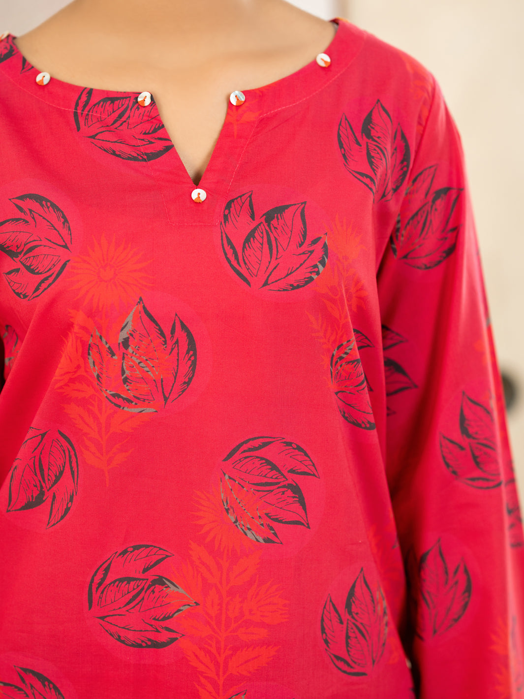Fuchsia Lawn Co-Ord Set - ALP-2PS-SLKS-2496
