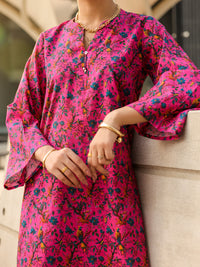 Pink Lawn Co-Ord Set - ALP-2PS-SLKS-2510