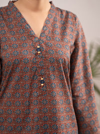 Multicolor Lawn 2Pc Stitched - ALP-2PS-SLKS-2552