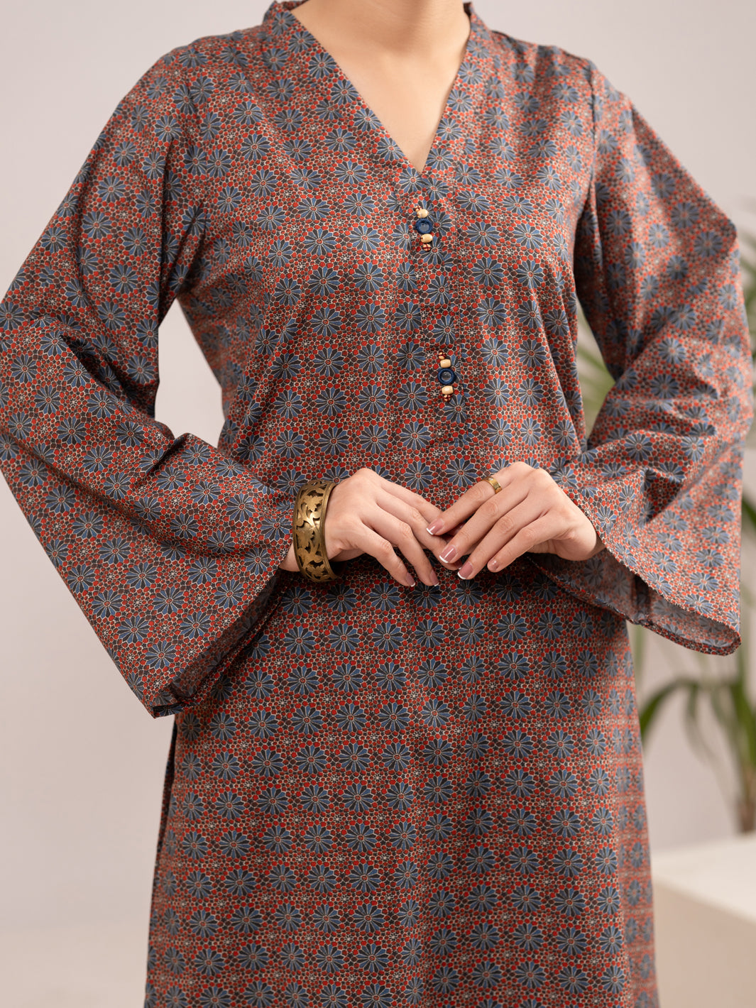 Multicolor Lawn 2Pc Stitched - ALP-2PS-SLKS-2552