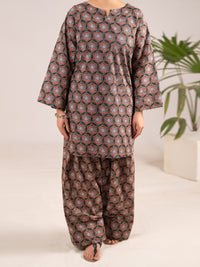 Multicolor Lawn Co-Ord Set - ALP-2PS-SLKS-2553