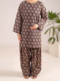 Multicolor Lawn Co-Ord Set - ALP-2PS-SLKS-2553