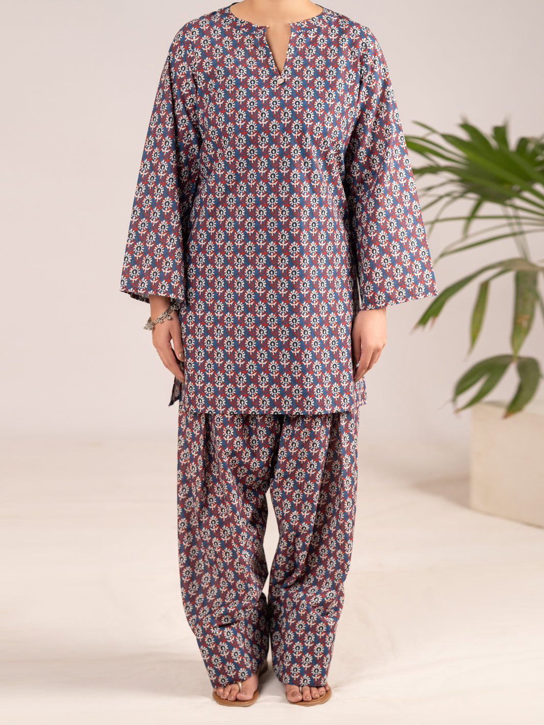 Multicolor Lawn 2Pc Stitched - ALP-2PS-SLKS-2554