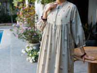 Beige Cotton Co-Ord Set - ALP-2PS-SLKS-2761