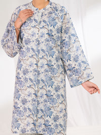 Light Blue Cotton Co-Ord Set - ALP-2PS-SLKS-2762