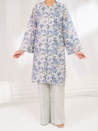 Light Blue Cotton Co-Ord Set - ALP-2PS-SLKS-2762