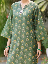 Green Lawn Co-Ord Set - ALP-2PS-SLKS-2763