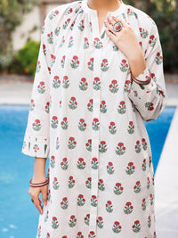 Off White Lawn Co-Ord Set - ALP-2PS-SLKS-2769