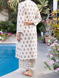 Off White Lawn Co-Ord Set - ALP-2PS-SLKS-2769
