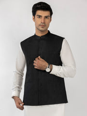 Black Blended Waistcoat - AL-WC-585