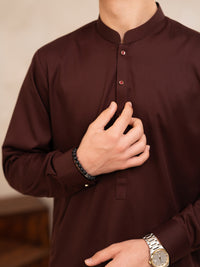 Maroon Plain Kurta Trousers - ALTET-KT-016