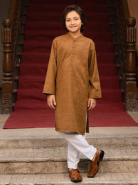 Brown Blended Kurta - ALT-K-035B