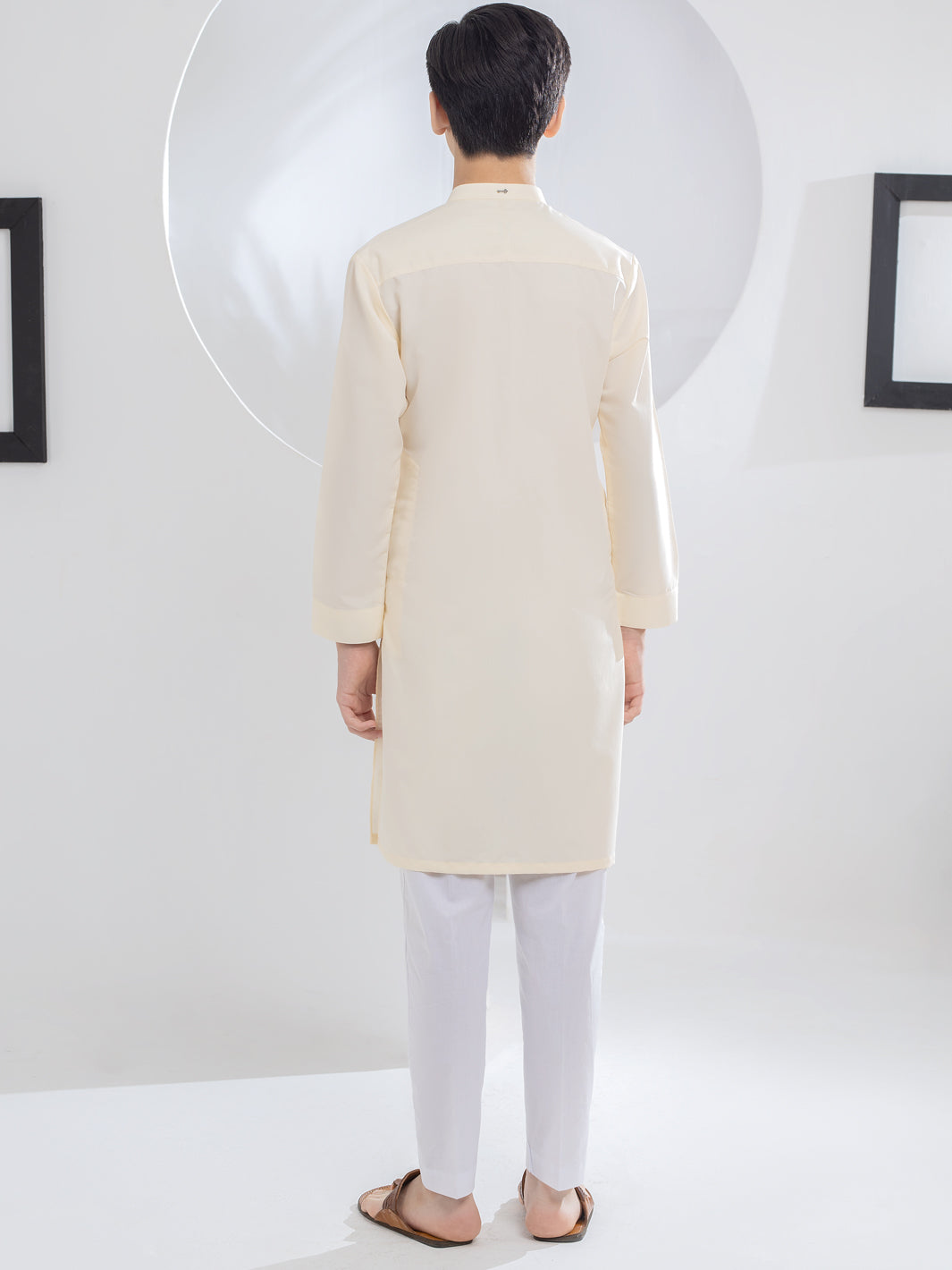 Off White Blended Kurta - ALT-K-043 - Almirah Online
