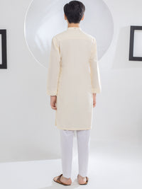Off White Blended Kurta - ALT-K-043