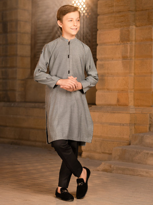 Grey Blended Kurta - ALT-K-046A
