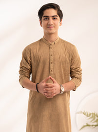 Beige Cotton Kurta - ALT-K-067
