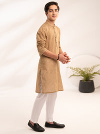 Beige Cotton Kurta - ALT-K-067