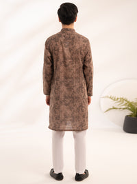Brown Cotton Kurta - ALT-K-068