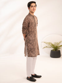 Brown Cotton Kurta - ALT-K-068