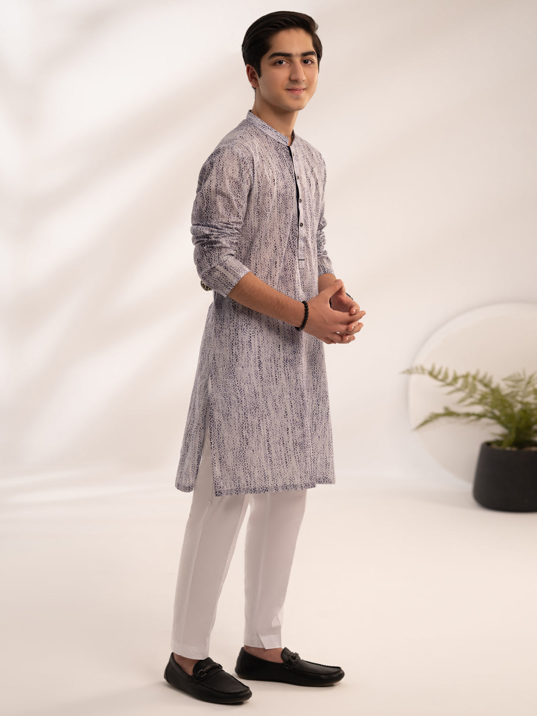 Purple Cotton Kurta - ALT-K-069