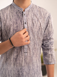 Purple Cotton Kurta - ALT-K-069