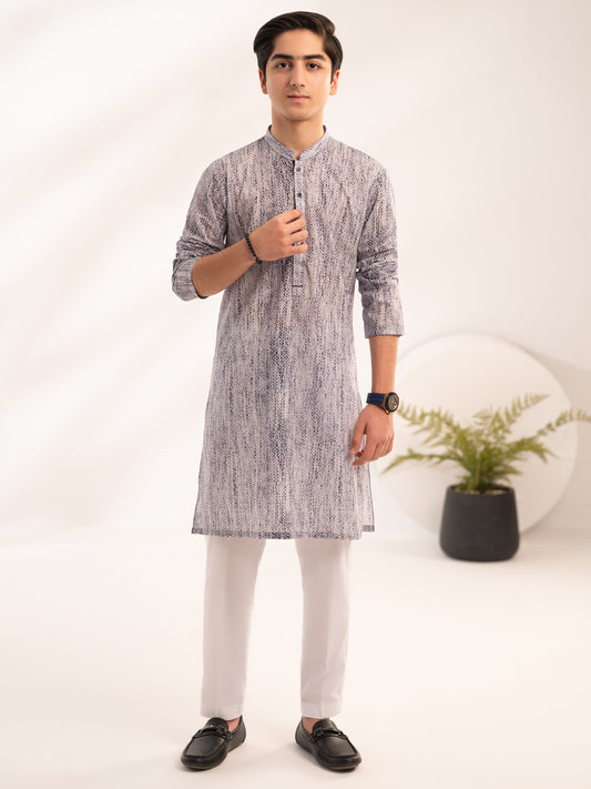 Purple Cotton Kurta - ALT-K-069