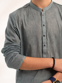 Grey Cotton Kurta - ALT-K-070
