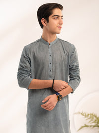 Grey Cotton Kurta - ALT-K-070