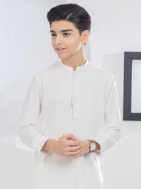 Off White Blended Kurta Trouser - ALT-KT-038