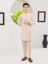 Cream Blended Kurta Trouser - ALT-KT-039
